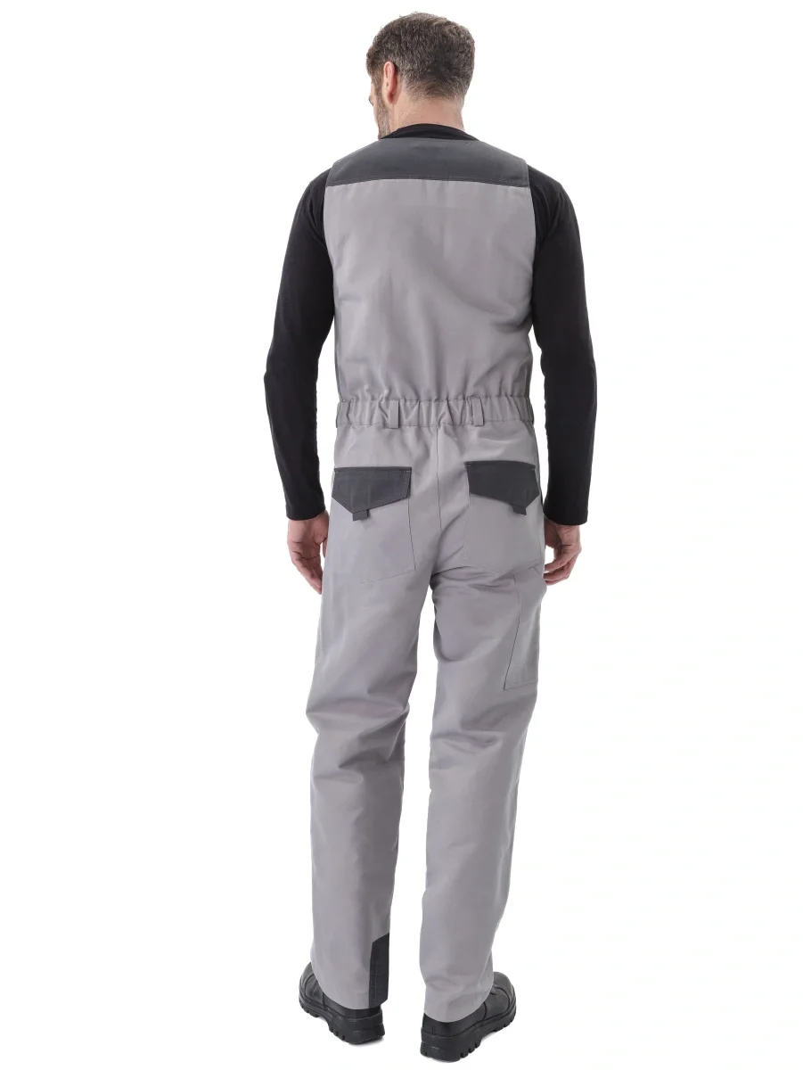Костюм "НОВАТОР" куртка/полукомбинезон, цвет: СВ.СЕРЫЙ/Т.СЕРЫЙ - фото 3