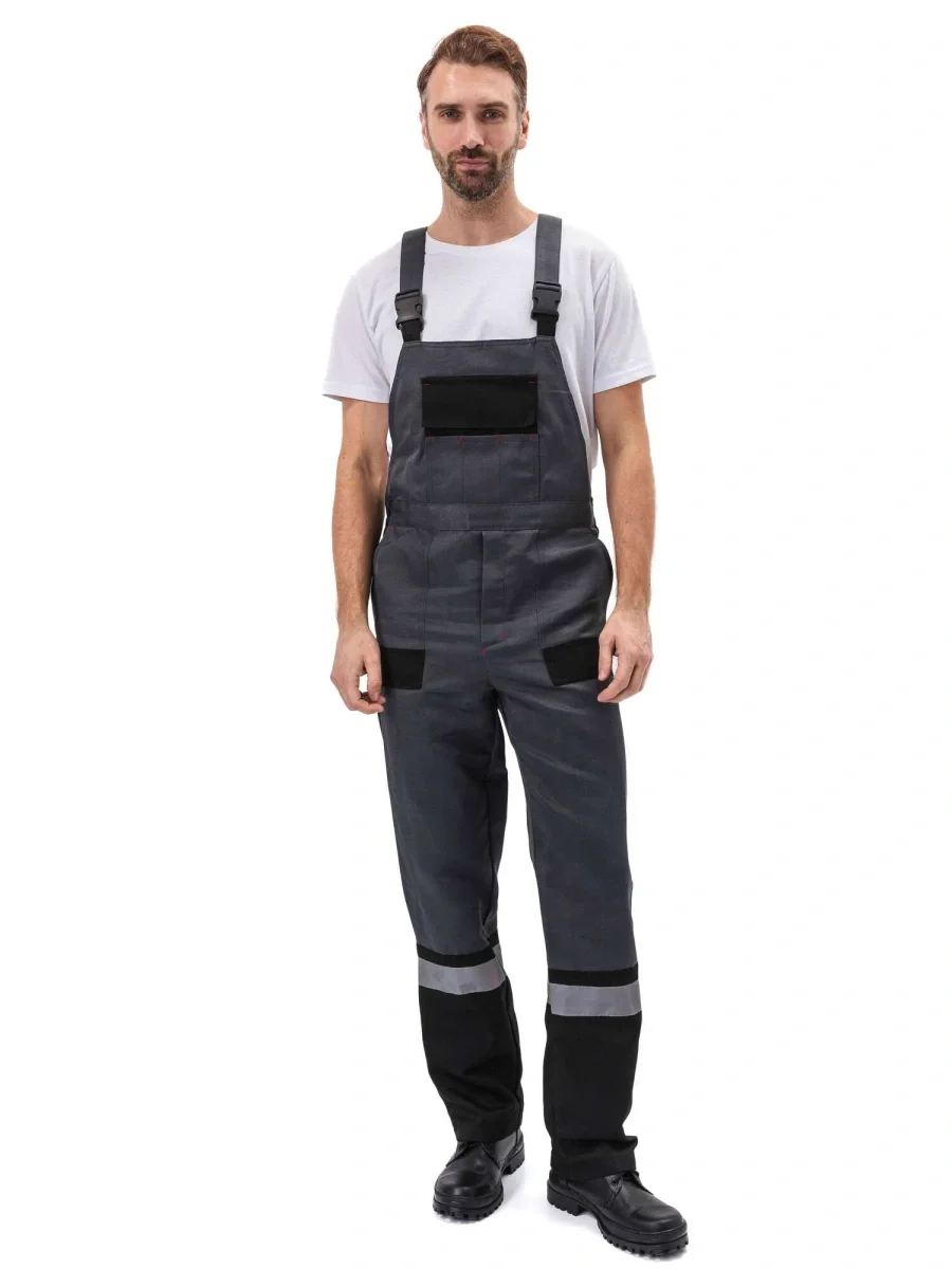 Костюм "РЕСПЕКТ" куртка/полукомб. цвет: СЕРЫЙ/ЧЕРНЫЙ - фото 6