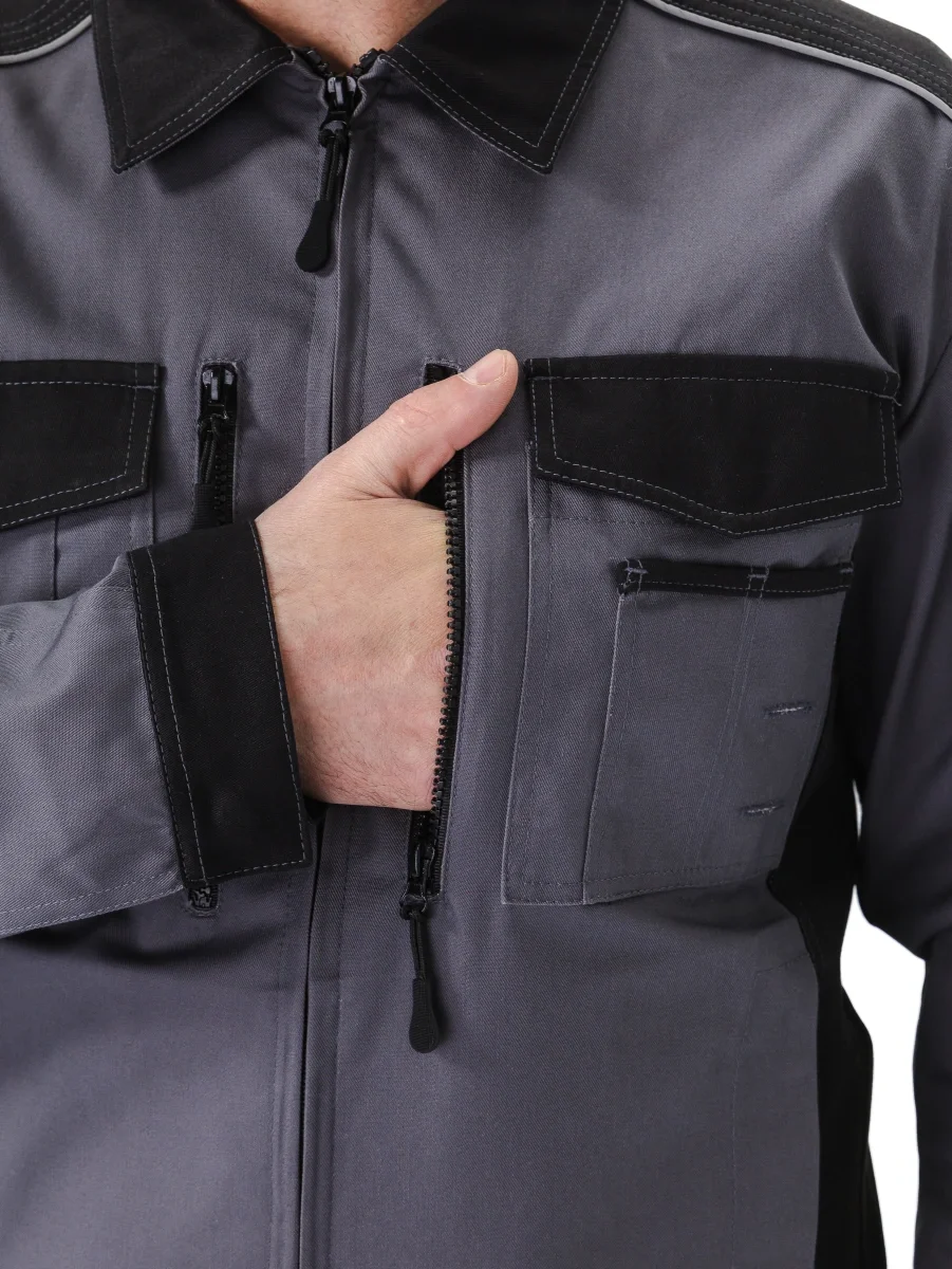 Костюм "АНКОР" куртка/брюки, цвет: Т.СЕРЫЙ/ЧЕРНЫЙ - фото 12