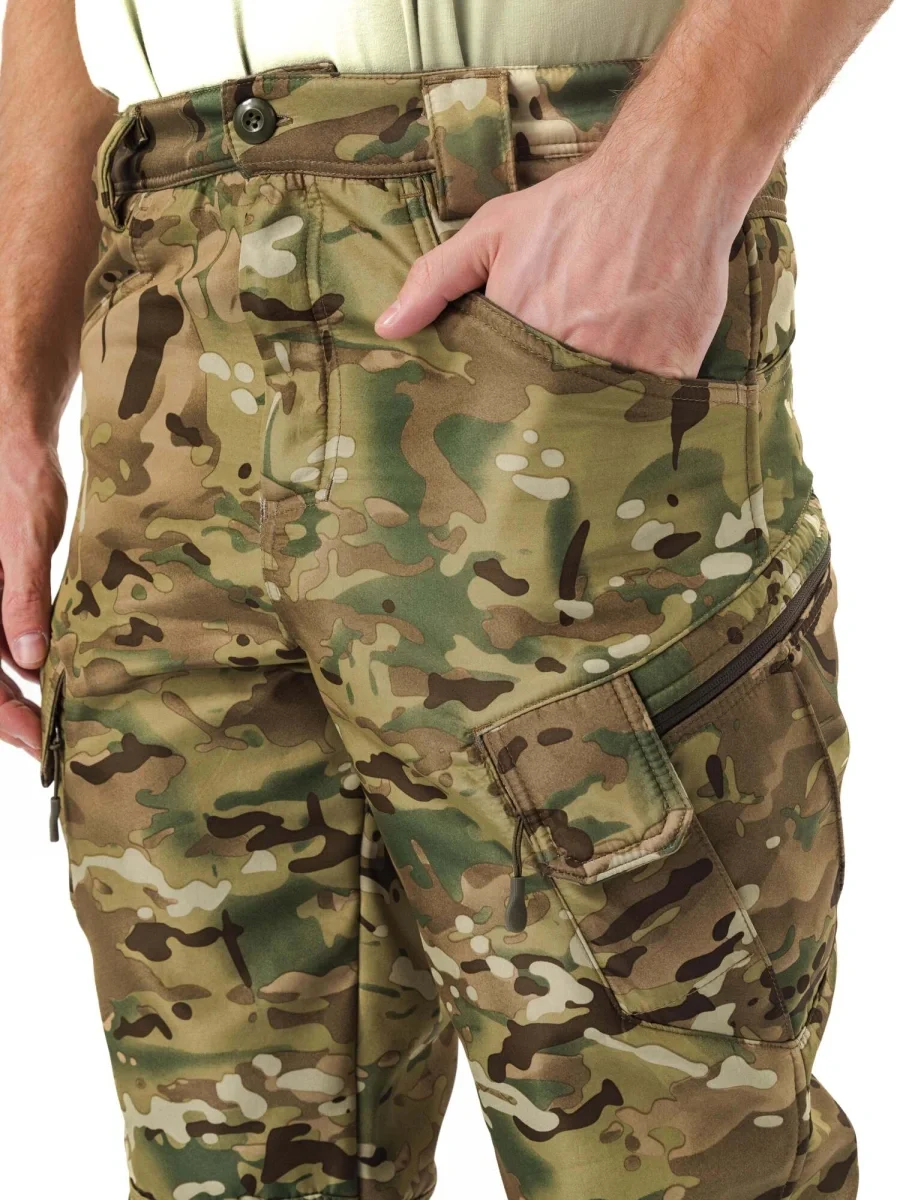 Костюм "ВЕПРЬ" куртка/брюки, цвет: кмф "Мультикам", ткань: Полофлис - фото 13