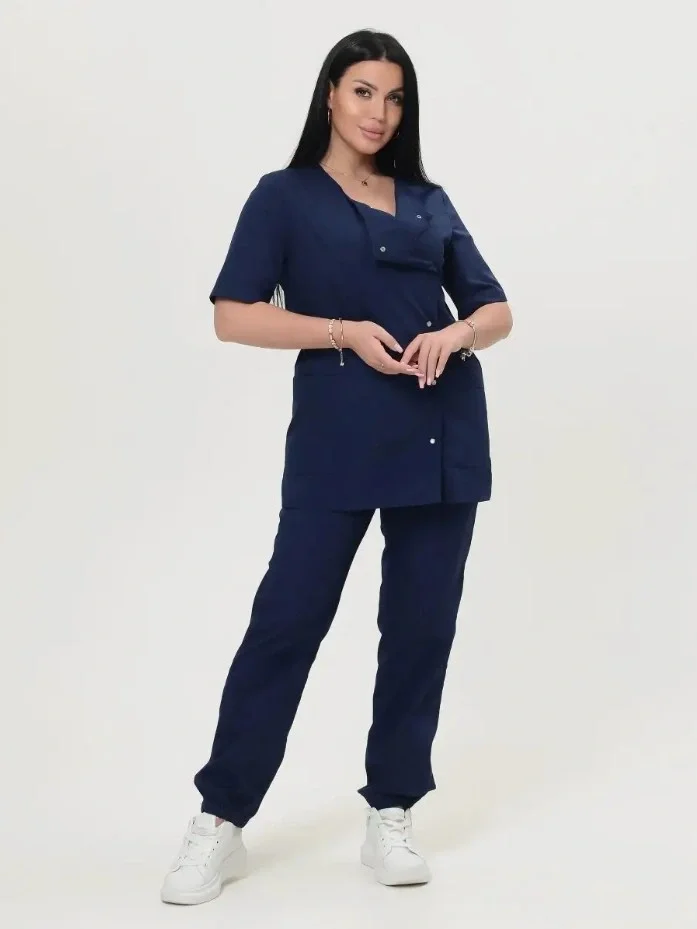 Костюм женский "Адель" т.-синий - фото 1