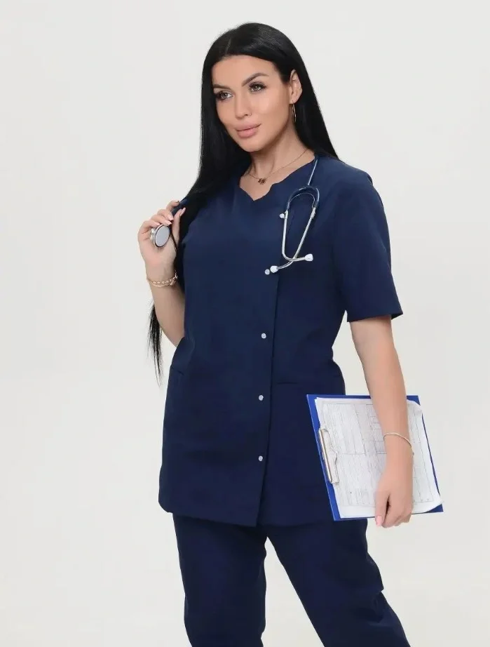 Костюм женский "Адель" т.-синий - фото 11