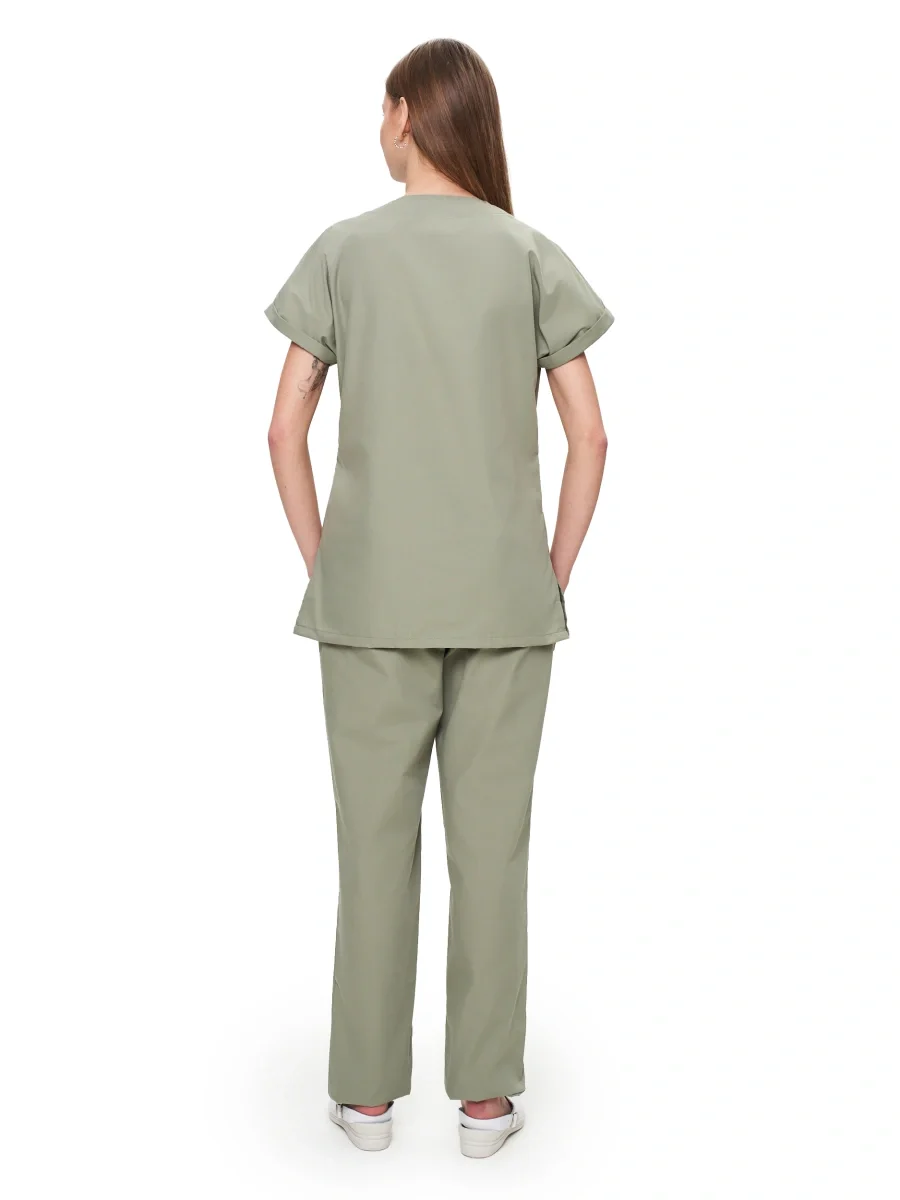 Костюм женский "Эрла" зеленый воск - фото 3