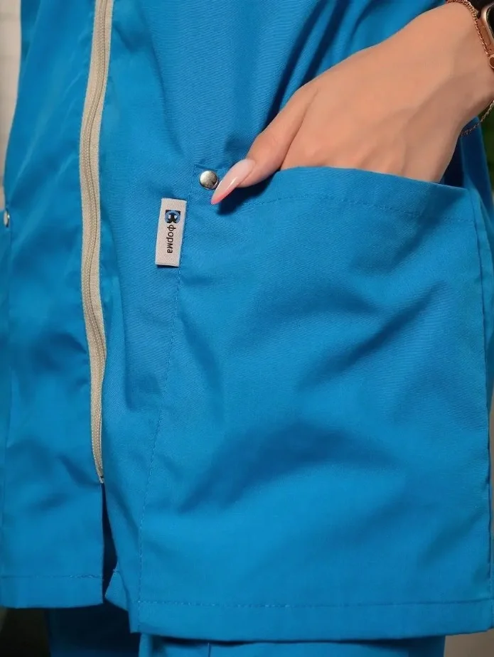 Костюм женский "Есения" голубой - фото 9