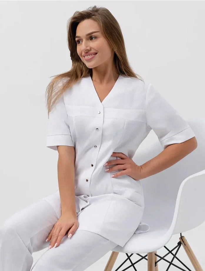 Костюм женский "Магнолия" белый - фото 14