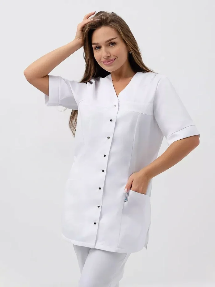 Костюм женский "Магнолия" белый - фото 18