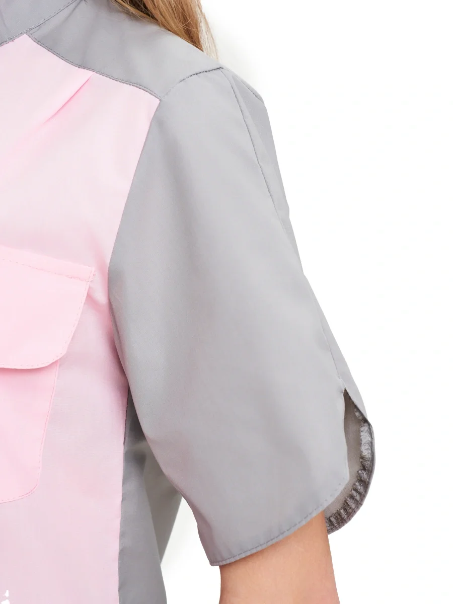 Костюм женский "Октава" серый с розовым (АКЦИОННАЯ ЦЕНА 20% с 01.02 по 15.02.26) - фото 6