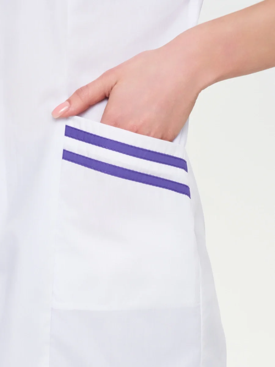 Костюм женский "Сфера" белый с лиловым СКИДКА 20% - фото 5