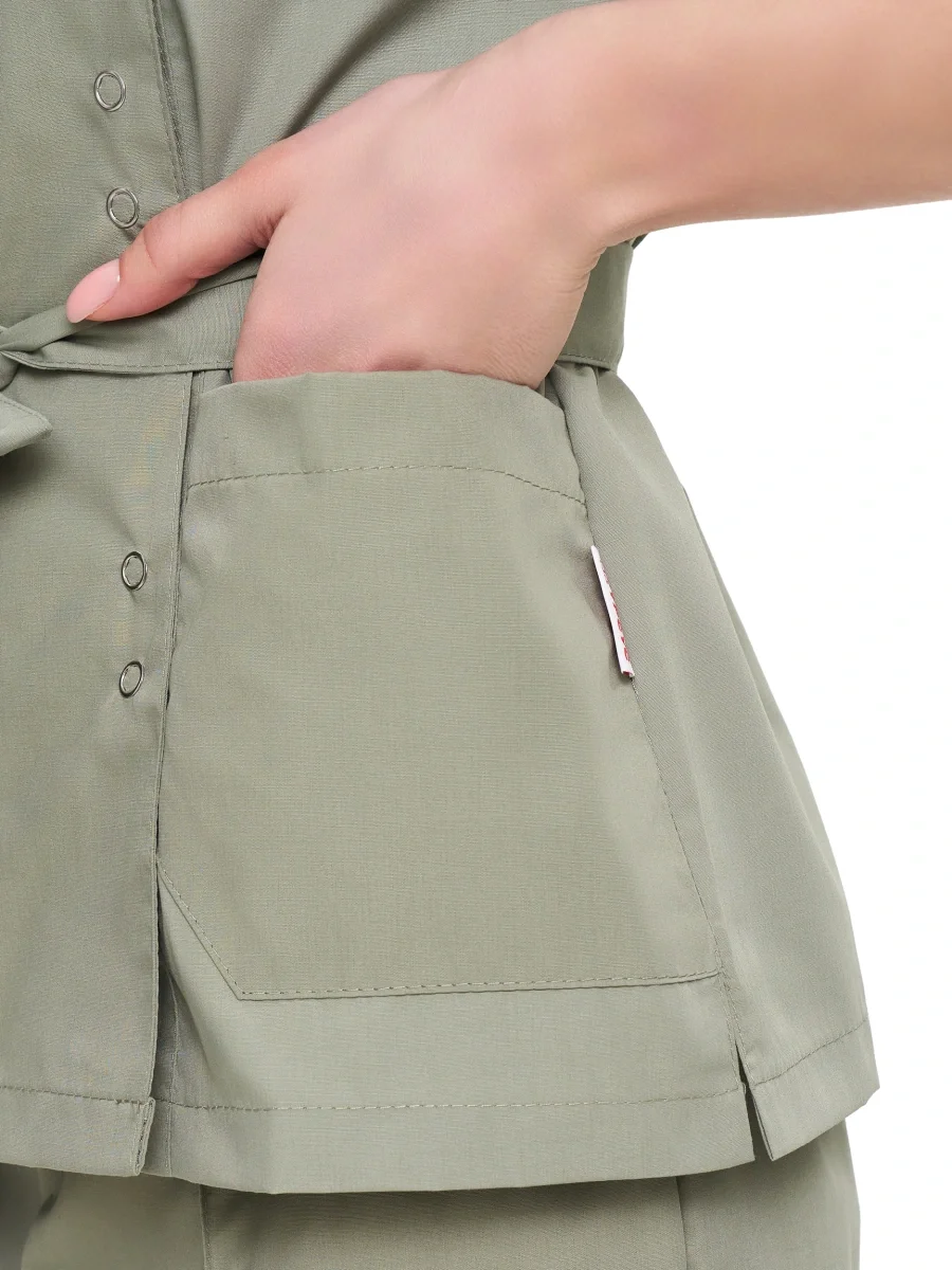 Костюм женский "Юмелия" зеленый воск (АКЦИОННАЯ ЦЕНА 20% с 01.02 по 15.02.26) - фото 5