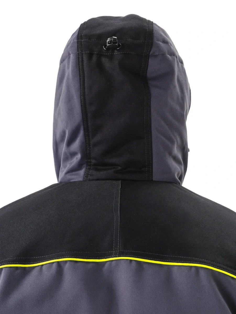 Костюм зимний "БУРАН" куртка/полукомб. цвет:Т.СЕРЫЙ/ЧЕРНЫЙ - фото 20