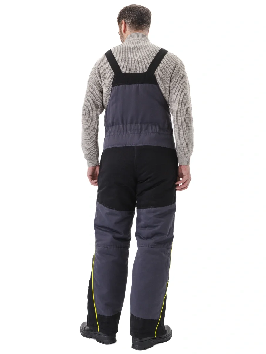 Костюм зимний "БУРАН" куртка/полукомб. цвет:Т.СЕРЫЙ/ЧЕРНЫЙ - фото 9