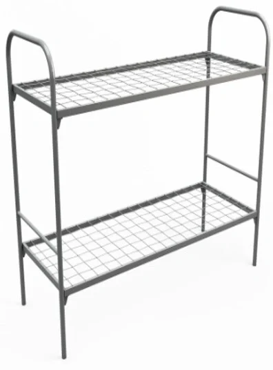 Кровать двухъярусная металлическая, порошковое покрытие - фото 2