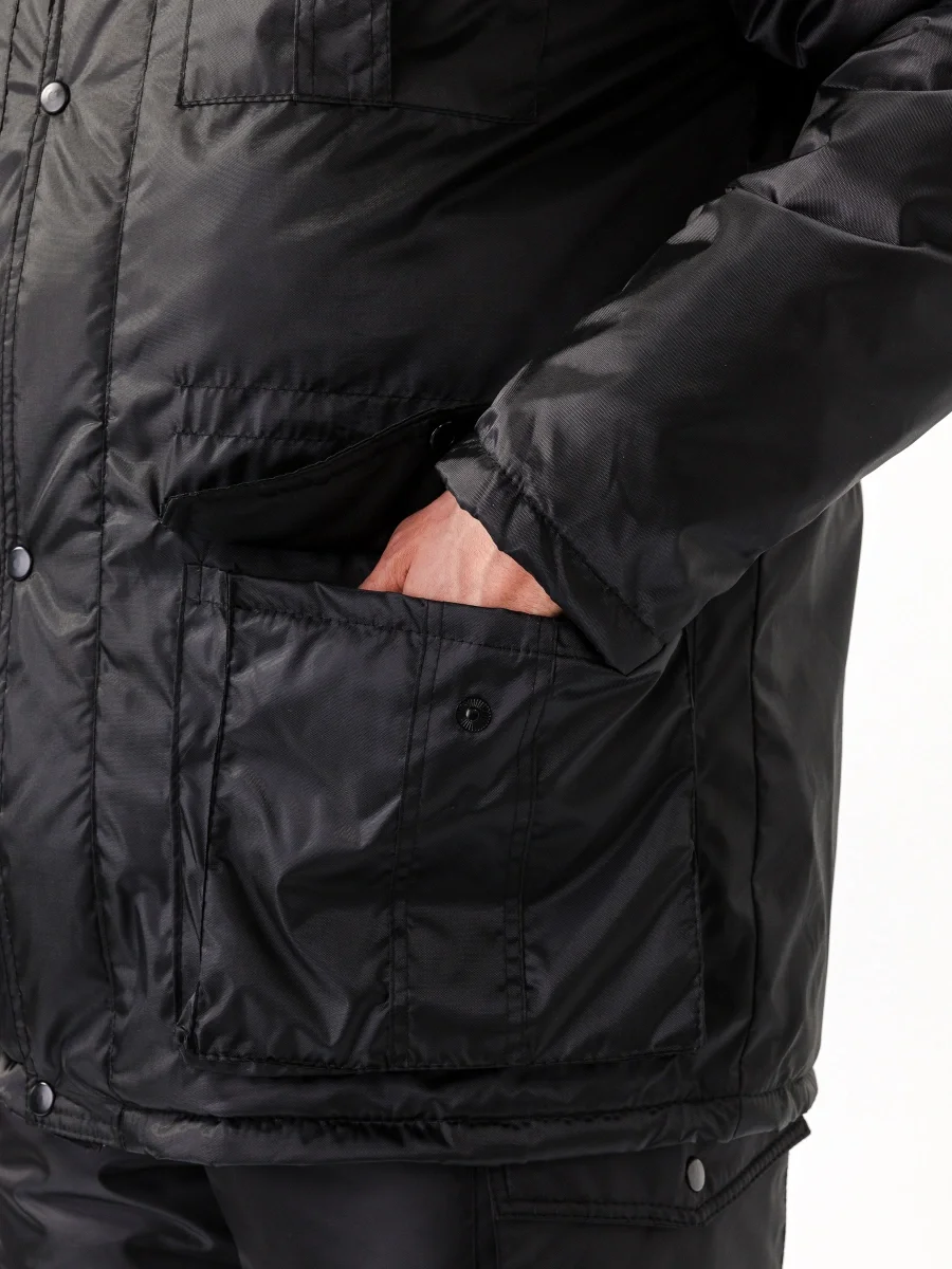 Мужская черная куртка охранника - фото 9