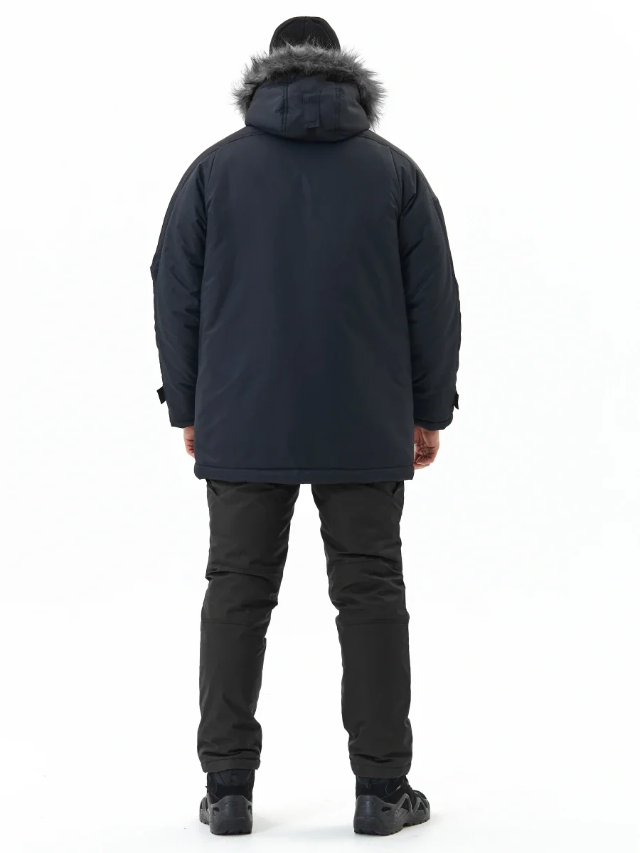 Куртка зимняя удлиненная "АЛЯСКА", цвет: черный - фото 8