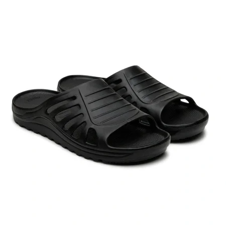 Тапочки ЭВА модель 119М (ДЮНА) мужские, черные (ассорт. короб - 10 пар) - фото 1