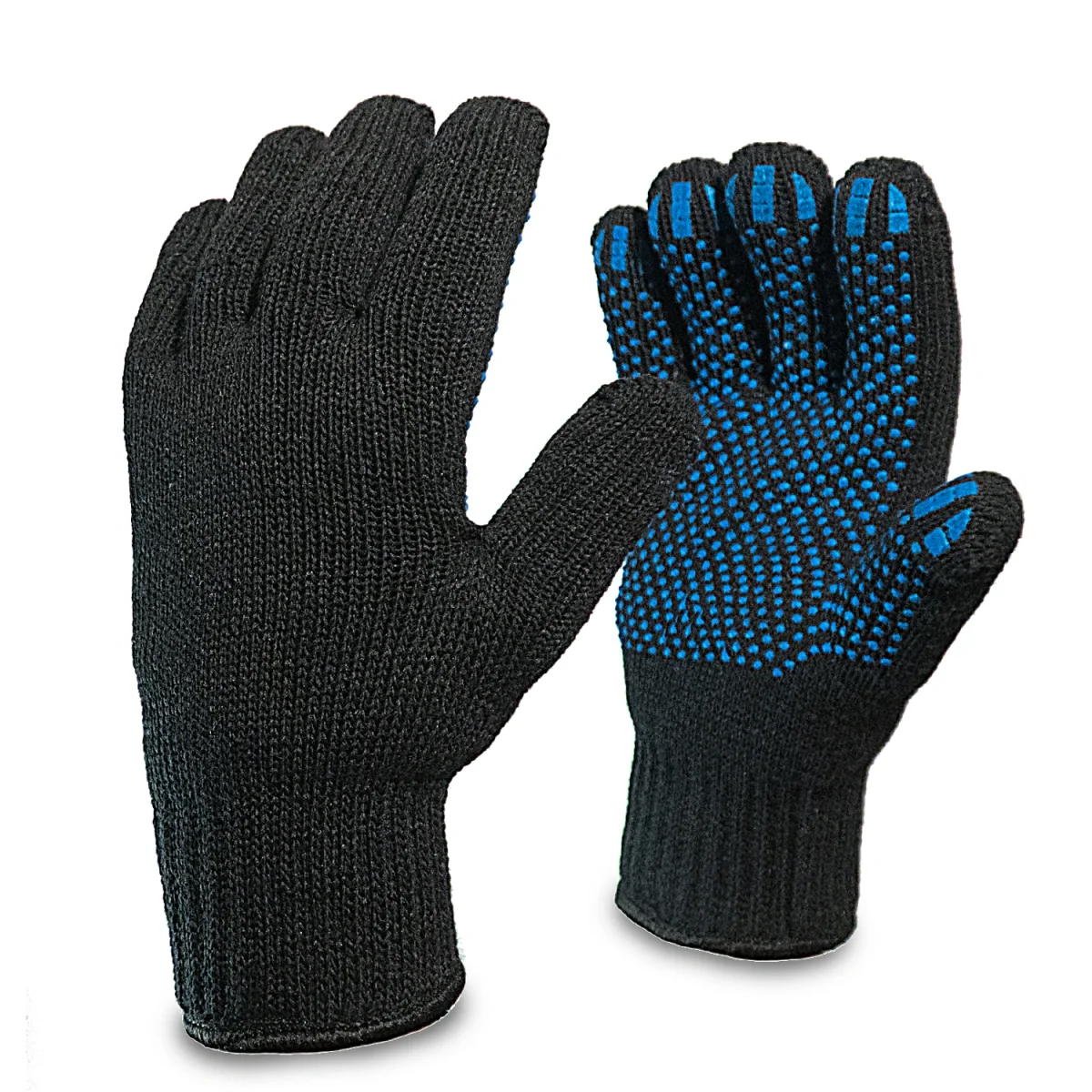 Перчатки П/Ш двойные ПВХ-точка - фото 1