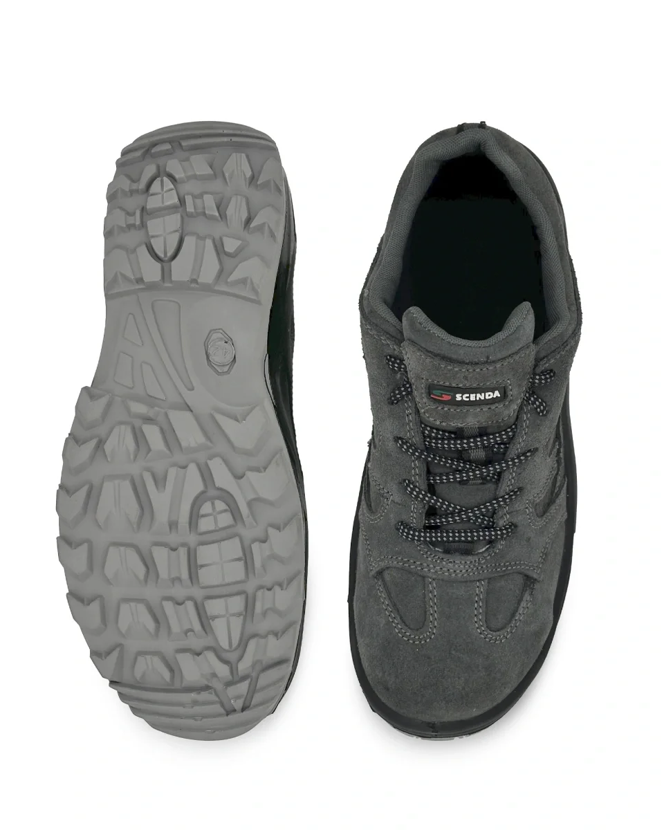 Полуботинки (кроссовки) "ТЕХНИК" нат.кожа/текстиль, цвет: серый - фото 5