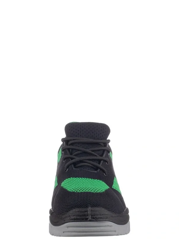 Полуботинки ВЕКТОР ПУ/ТПУ, текстиль, цвет: черный/зеленый - фото 4