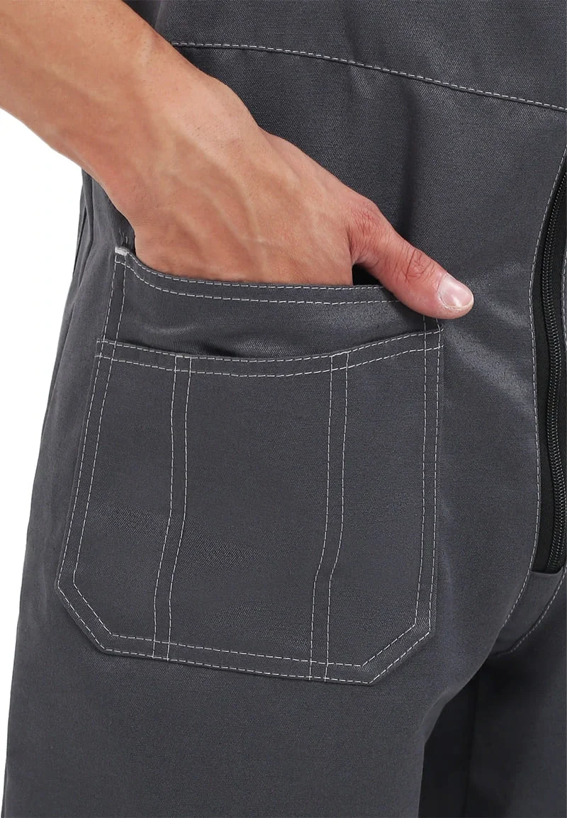 Полукомбинезон "РОЛЬФ" цвет: Т.СЕРЫЙ - фото 4