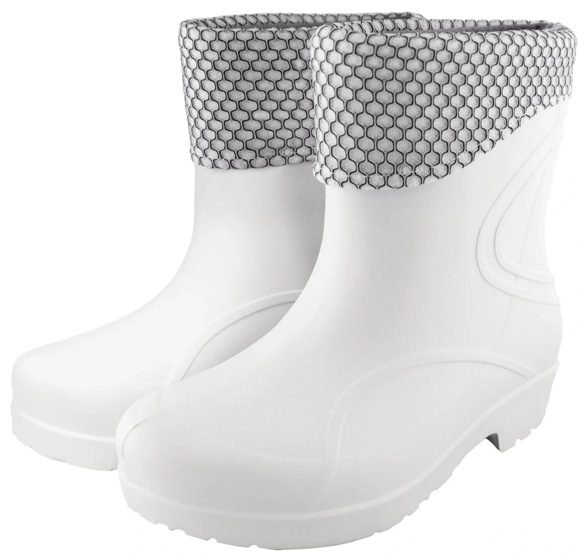 Полусапоги ЭВА ВИКТОРИЯ (ЖАНЕТТ) женские, утепленные (флис), белые - фото 1