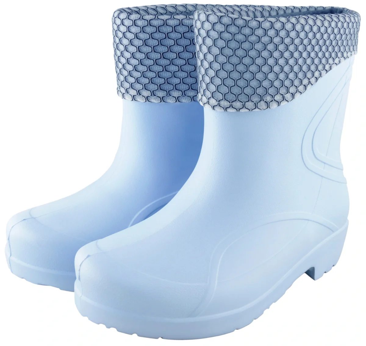 Полусапоги ЭВА ВИКТОРИЯ (ЖАНЕТТ) женские, утепленные (флис), голубые - фото 1