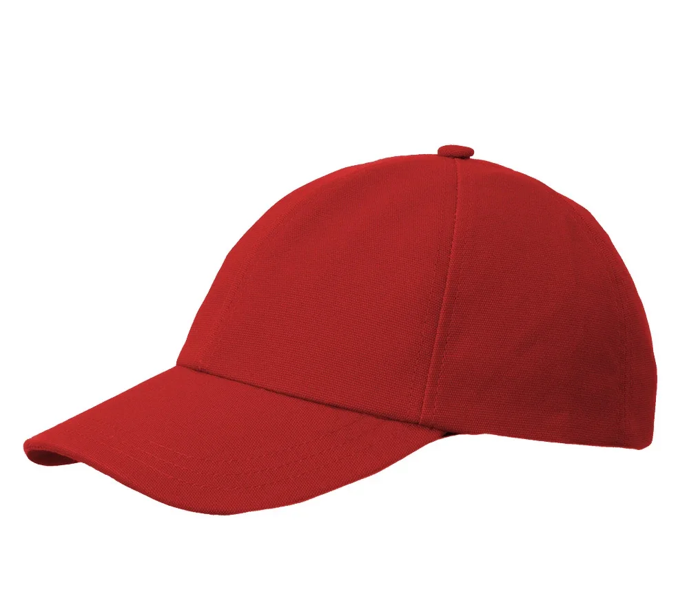 Бейсболка красная с жёстким козырьком - фото 1