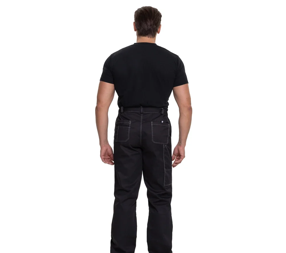 Брюки мужские "Люкс" чёрные модернизированного покроя с усиленными карманами - фото 4