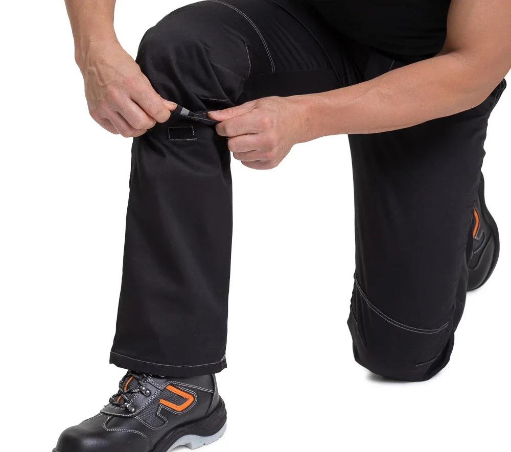 Брюки мужские "Люкс" чёрные модернизированного покроя с усиленными карманами - фото 6