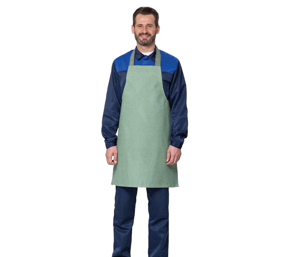 Фартук брезентовый хаки с огнестойкой пропиткой плотностью 460 г/м² - фото 2