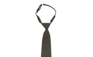 Галстук форменный на мягкой резинке с регулируемой длиной чёрный - фото 3