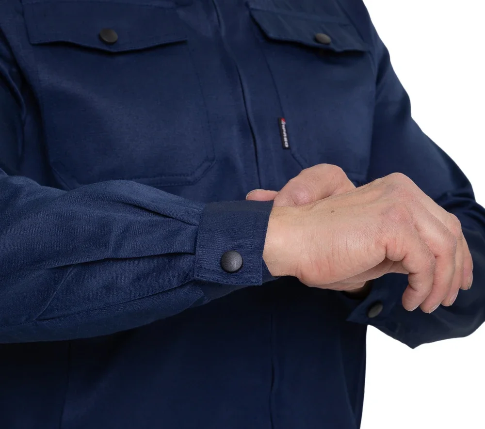 Костюм мужской "Альфа" синий (куртка и брюки) для охранников - фото 10