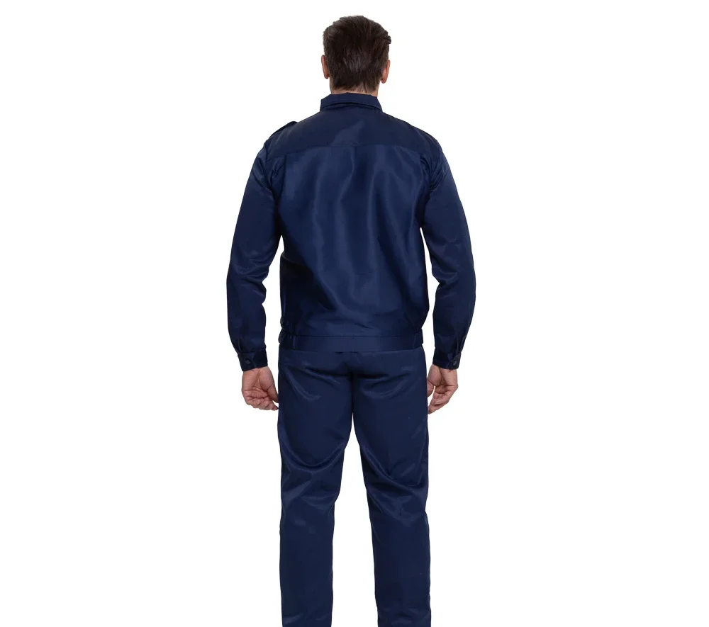 Костюм мужской "Альфа" синий (куртка и брюки) для охранников - фото 4