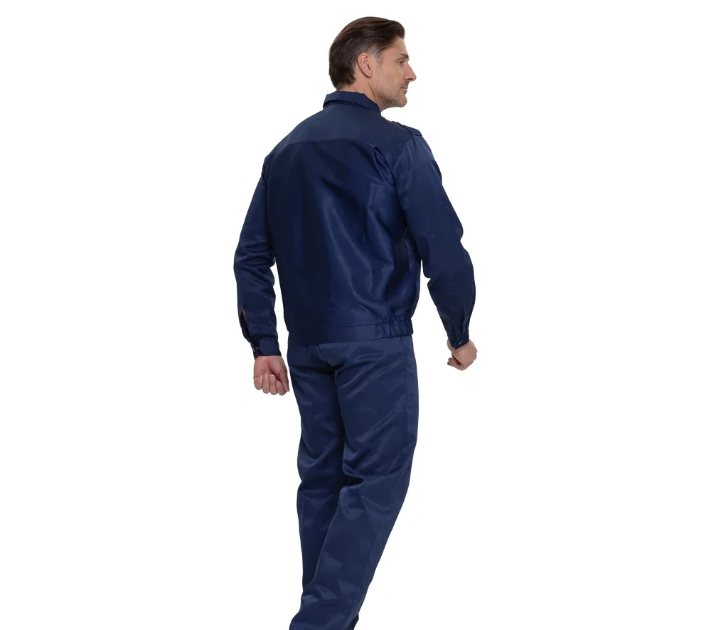 Костюм мужской "Альфа" синий (куртка и брюки) для охранников - фото 5