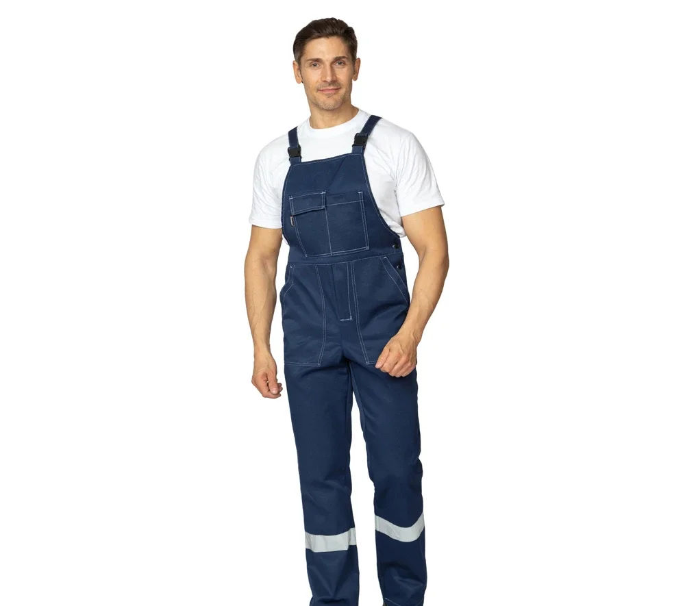 Костюм мужской "Пантеон 2 СОП" синий/василёк (куртка и полукомбинезон) - фото 5