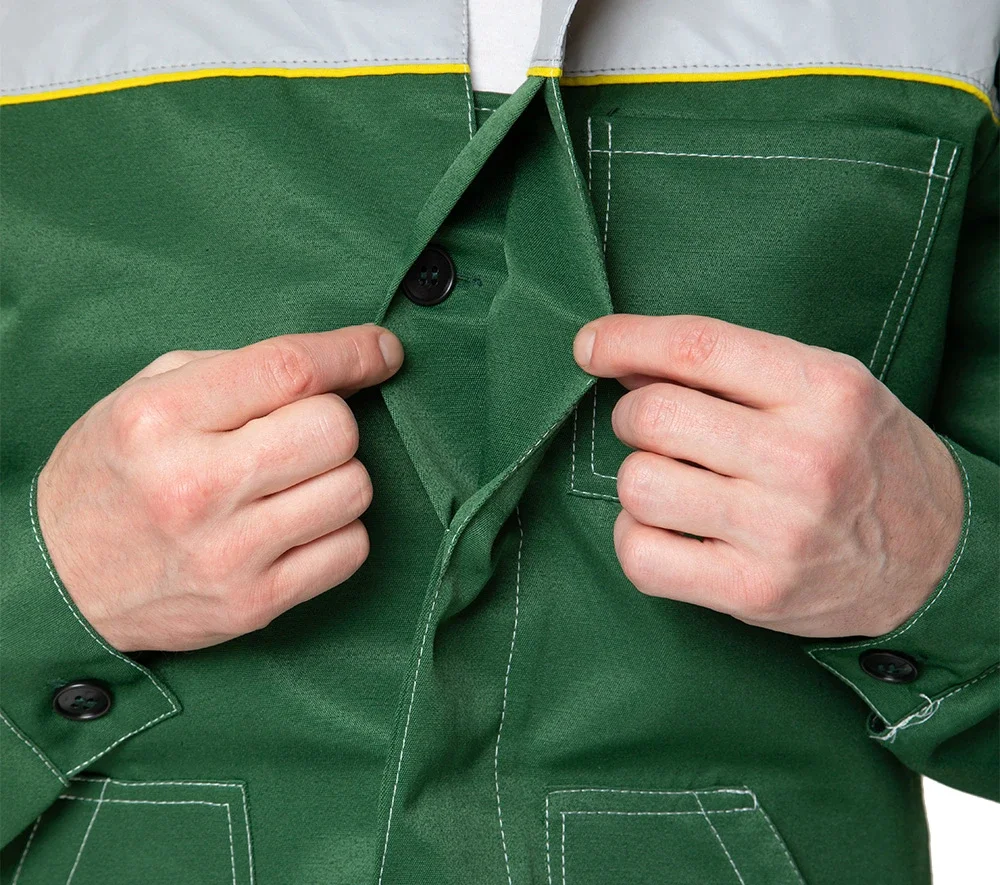 Костюм мужской "Пантеон 2 СОП" зелёный/жёлтый - фото 15