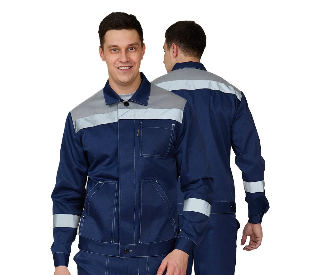 Костюм мужской "Пантеон СОП" синий/серый (куртка и брюки) - фото 1