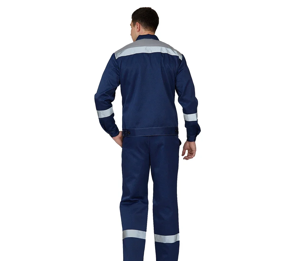 Костюм мужской "Пантеон СОП" синий/серый (куртка и брюки) - фото 4