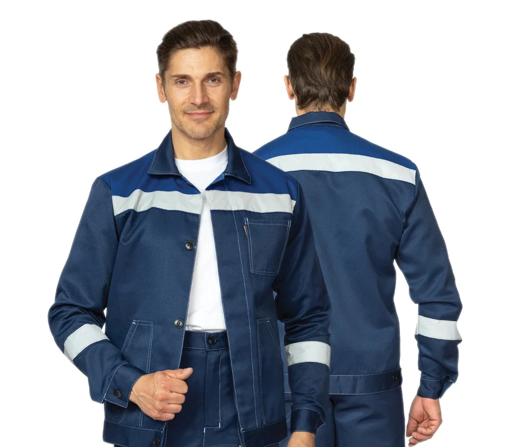 Костюм мужской "Пантеон СОП" синий/василёк (куртка и брюки) - фото 1