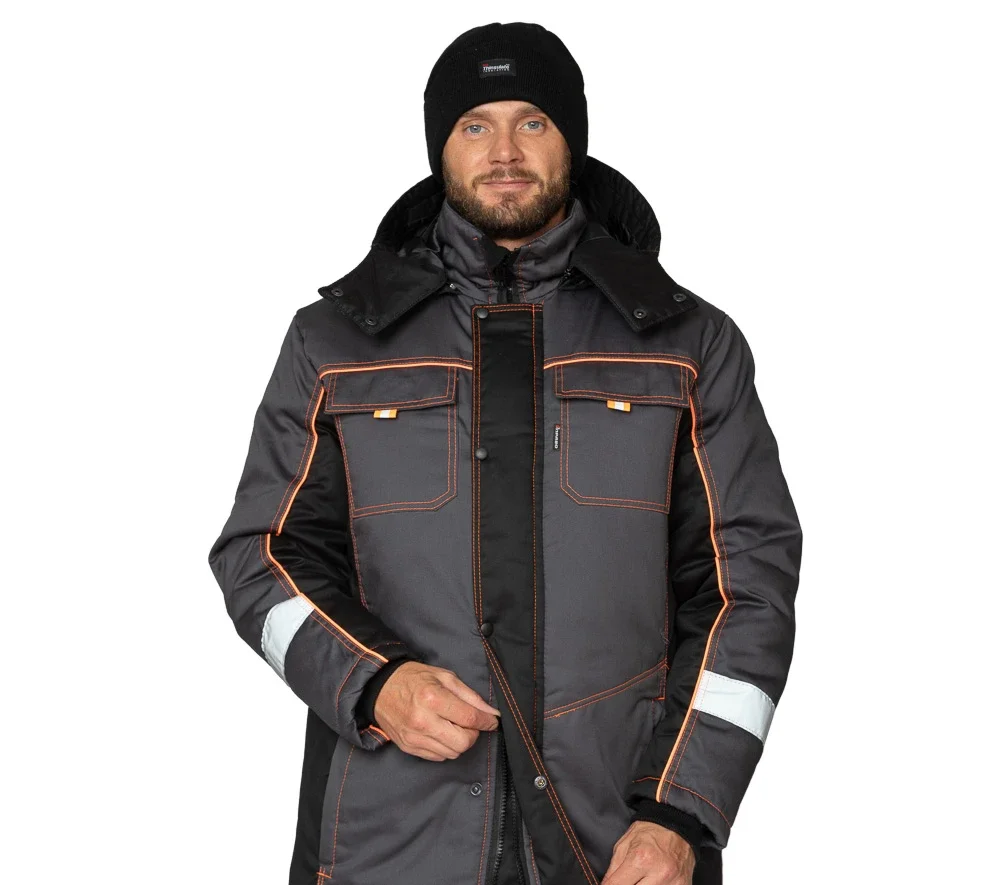 Костюм мужской утеплённый "Бренд Ультра" тёмно-серый/чёрный - фото 17