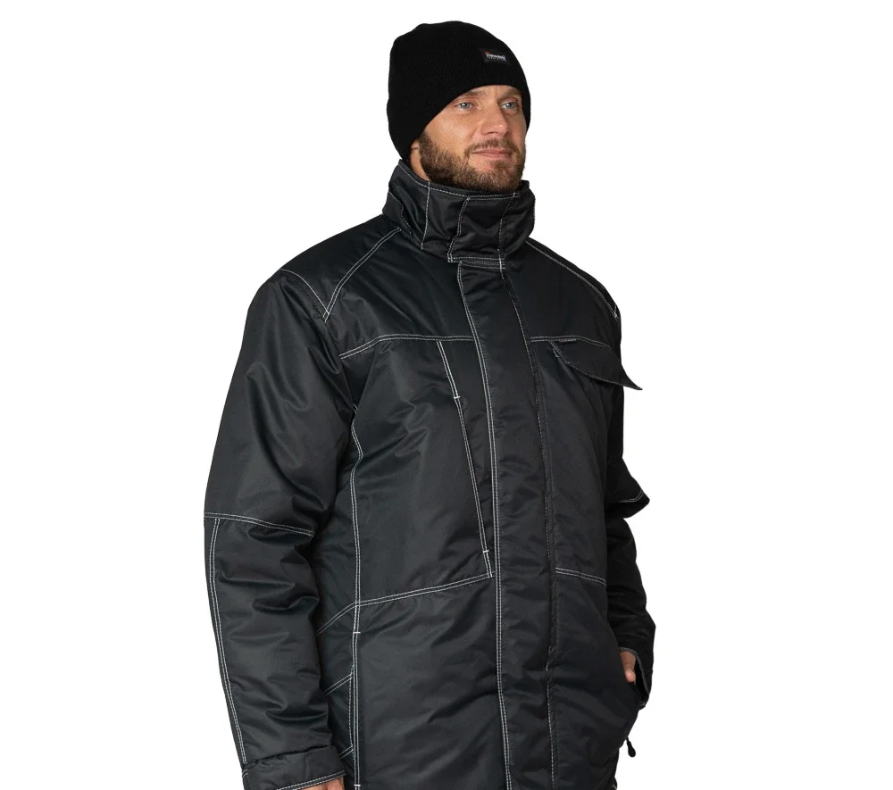 Костюм мужской утеплённый "Викинг" чёрный (куртка и брюки) - фото 13