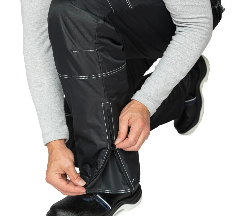 Костюм мужской утеплённый "Викинг" чёрный (куртка и брюки) - фото 15