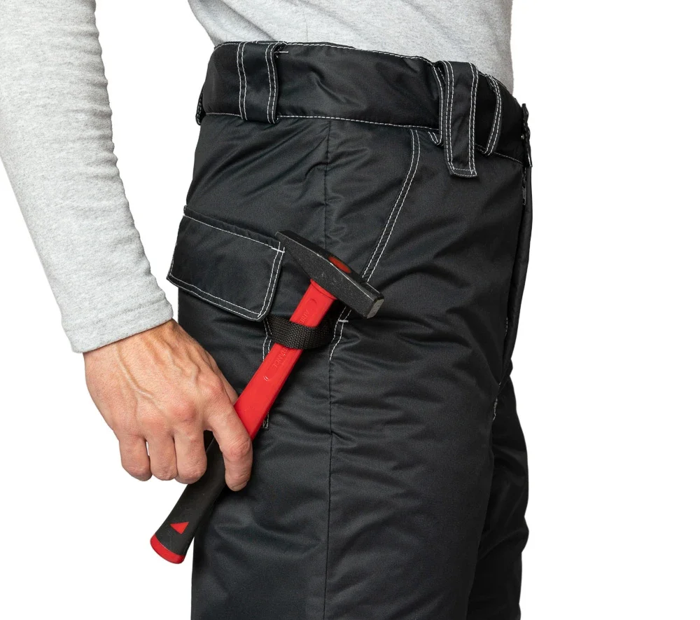 Костюм мужской утеплённый "Викинг" чёрный (куртка и брюки) - фото 16