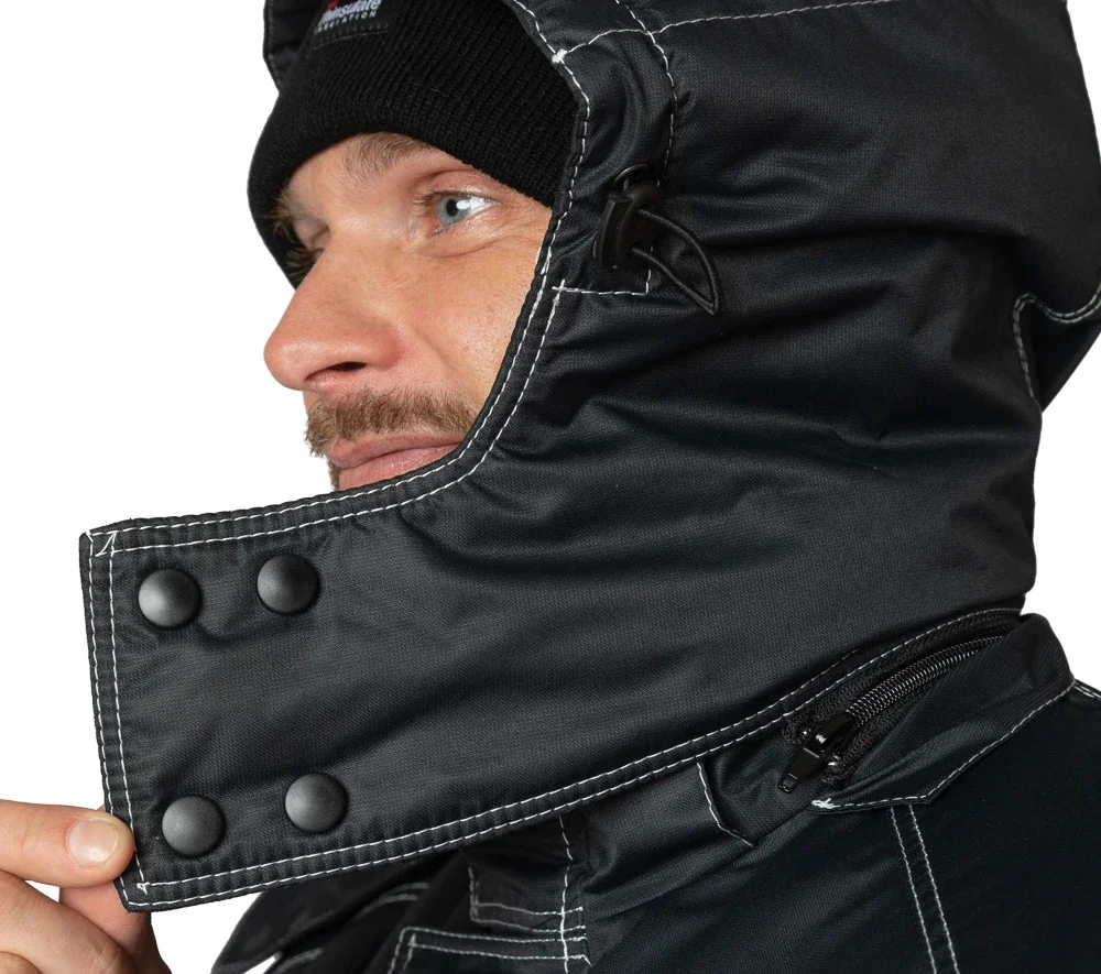 Костюм мужской утеплённый "Викинг" чёрный (куртка и брюки) - фото 20