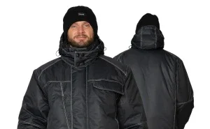 Костюм мужской утеплённый "Викинг" чёрный (куртка и брюки) - фото 27