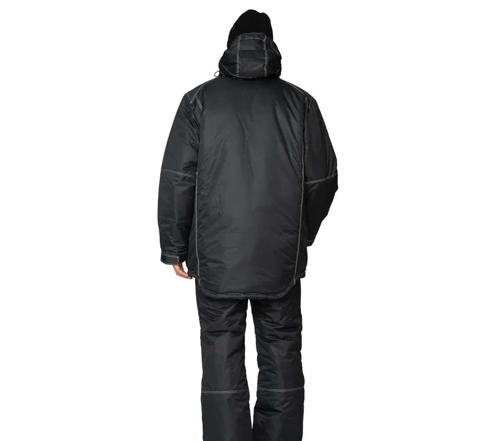 Костюм мужской утеплённый "Викинг" чёрный (куртка и брюки) - фото 5