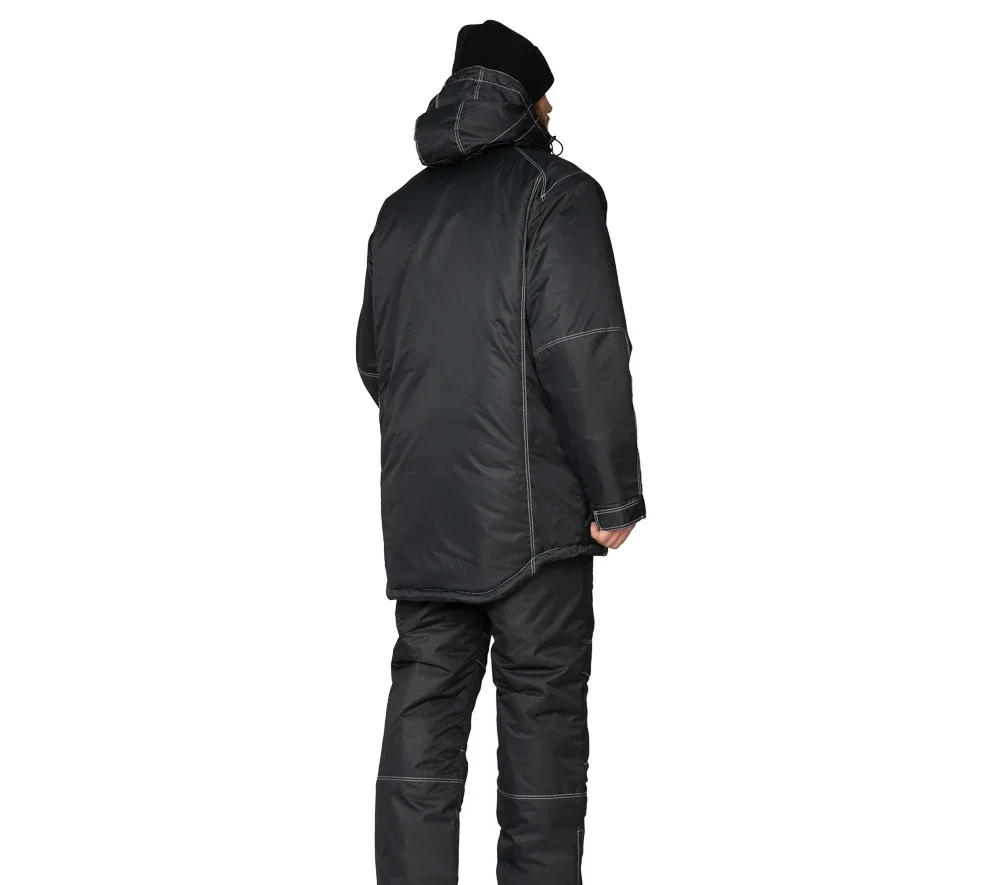 Костюм мужской утеплённый "Викинг" чёрный (куртка и брюки) - фото 6