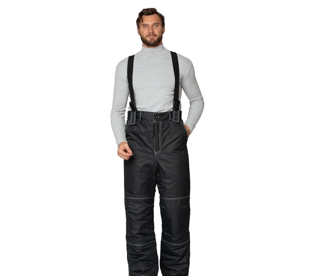 Костюм мужской утеплённый "Викинг" чёрный (куртка и брюки) - фото 8