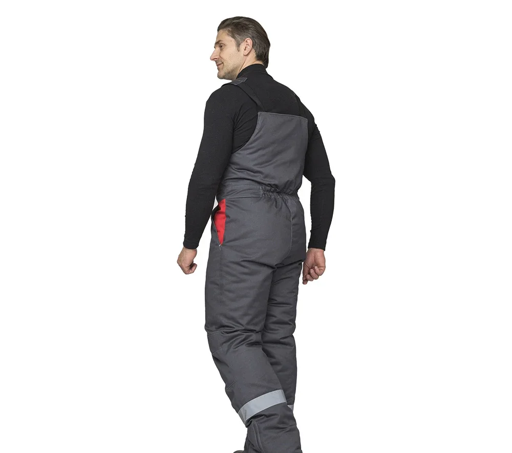 Костюм мужской утеплённый "Бренд К" тёмно-серый/красный - фото 7