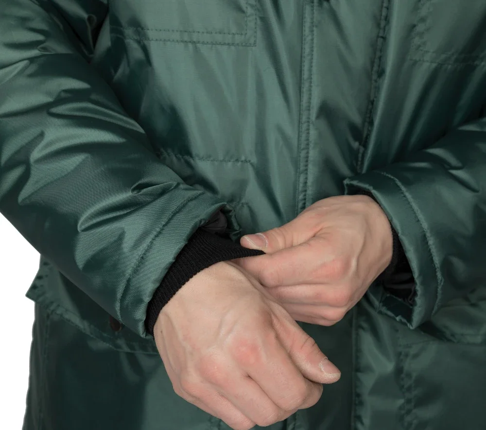 Костюм мужской утеплённый "Мастер 1" зелёный (куртка и брюки) - фото 10