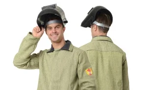 Костюм сварщика брезентовый хаки 1 класса защиты (куртка и брюки) - фото 5